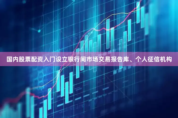 国内股票配资入门设立银行间市场交易报告库、个人征信机构