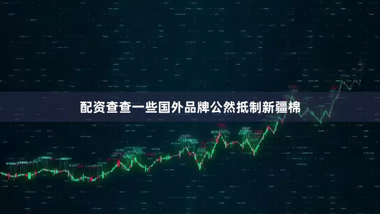配资查查一些国外品牌公然抵制新疆棉