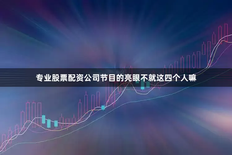 专业股票配资公司节目的亮眼不就这四个人嘛